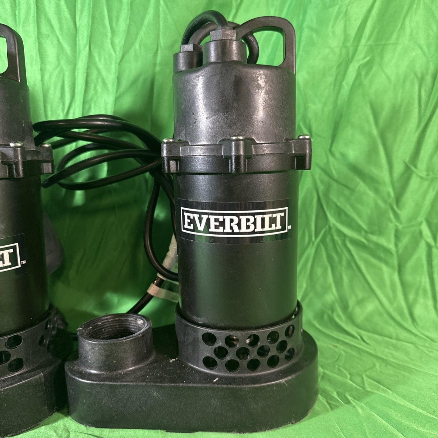Everbilt 1/3 HP Corrosion Resistant Aluminum Sump Pump w/ Tether Switch USED.