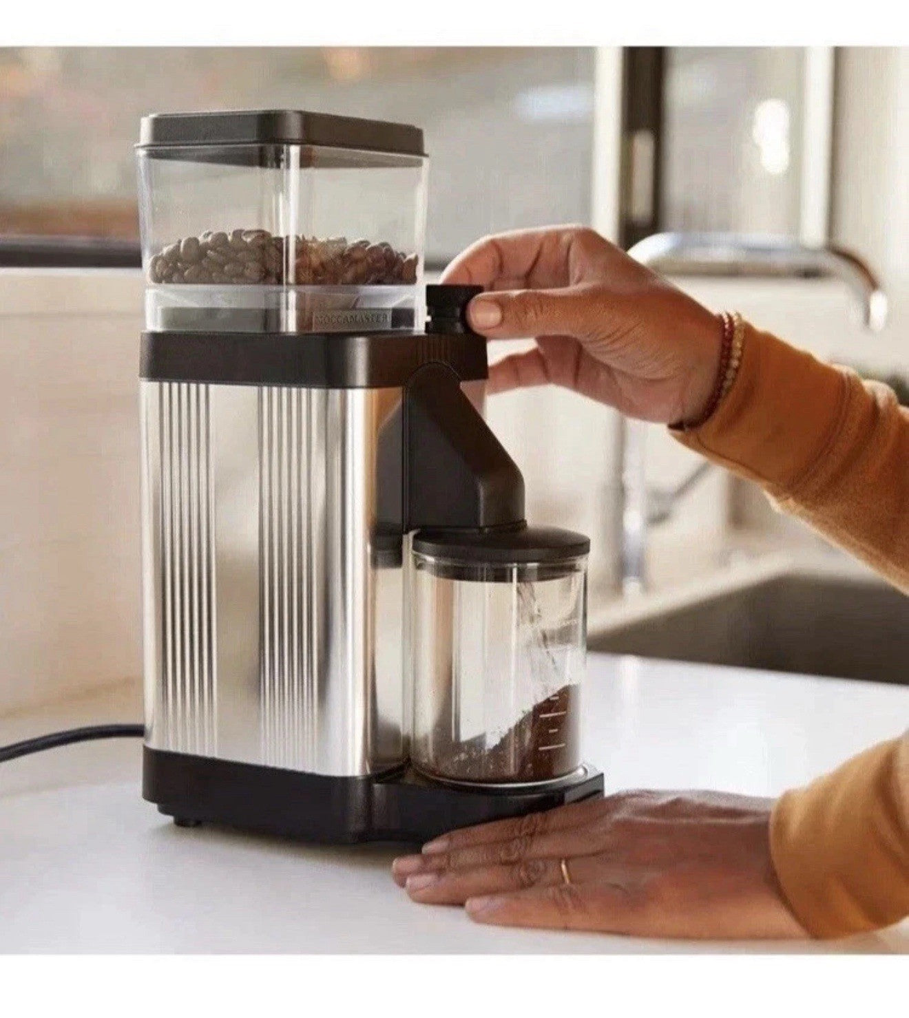 Technivorm Moccamaster KM5 Burr Coffee Grinder - Polished Silver