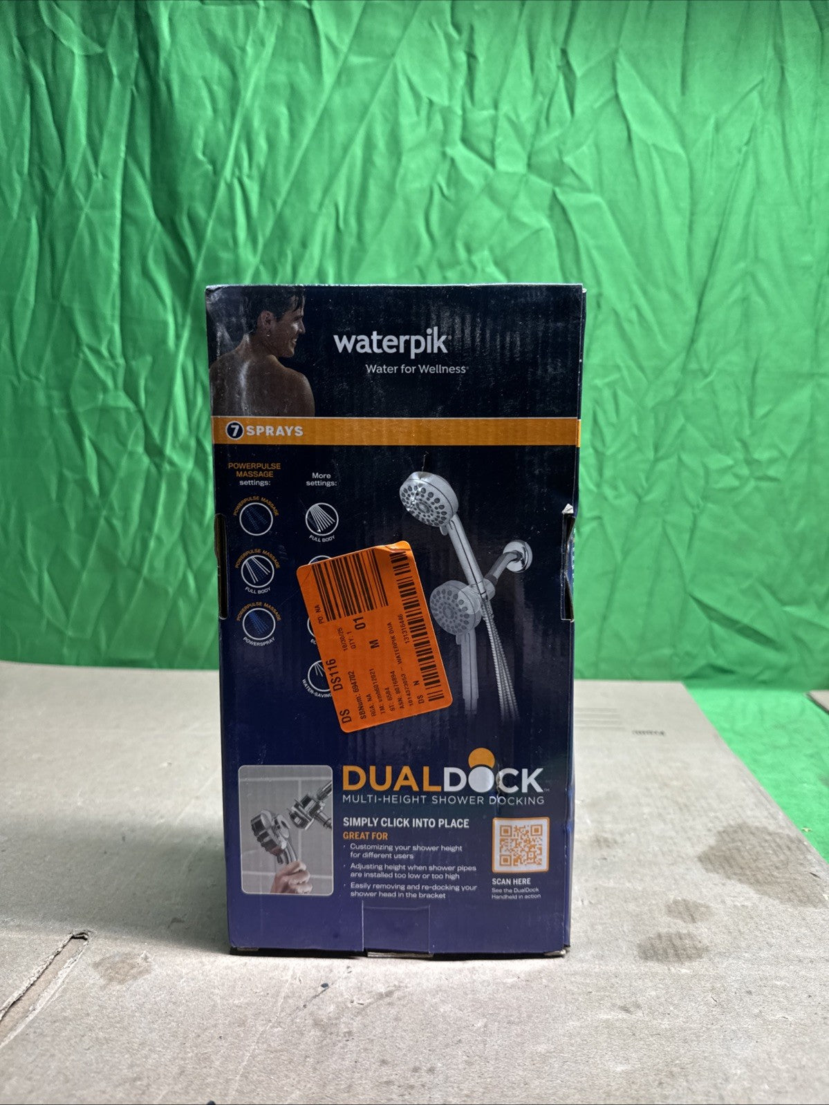 NEW Dualdock Multi-height 7spray wallmount handheld showerhead