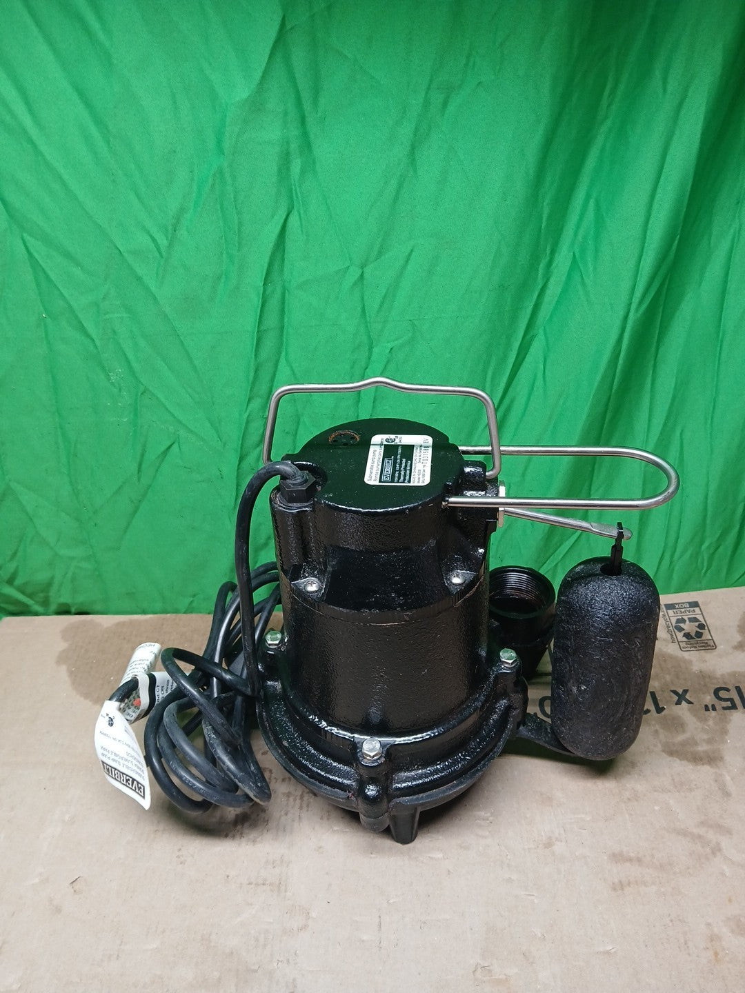 Everbilt 1/3 HP Cast Iron Submersible Sump Pump USED