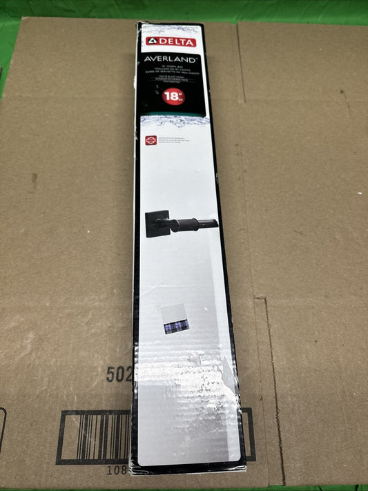 Delta Averland 18 in. Towel Bar in Matte Black AVE18-MB
