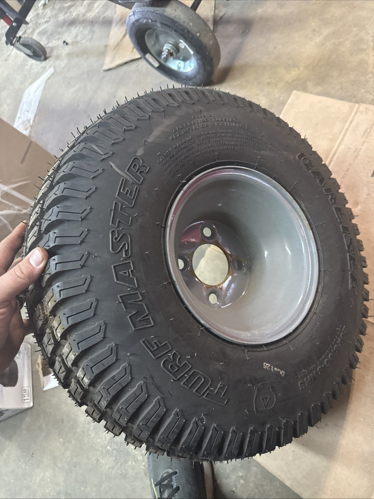 CUB CADET 634Z07264-0637 Powder Gray Complete Wheel 20x8-8 NHS Turf Master