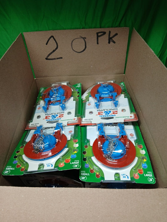 20-PACK Fluidmaster Universal Super Toilet Tank Flapper 2" & 3" 523A-009-T4