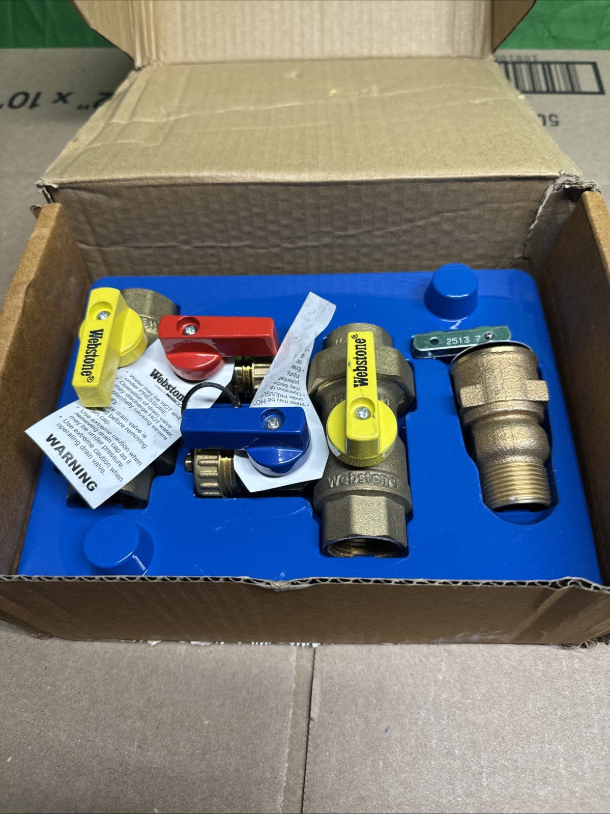 Webstone 3/4 in. EXP Ultra-Compact Tankless Water Heater Service Valve 42443WPRR