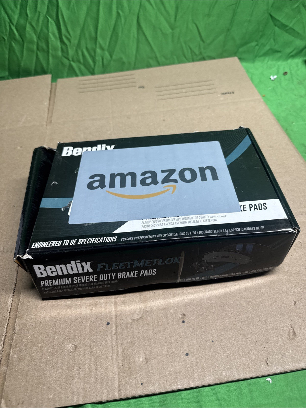 Disc Brake Pad Set-Fleet Metlok Semi-Metallic SDR Disc Brake Pad Bendix MKD974FM