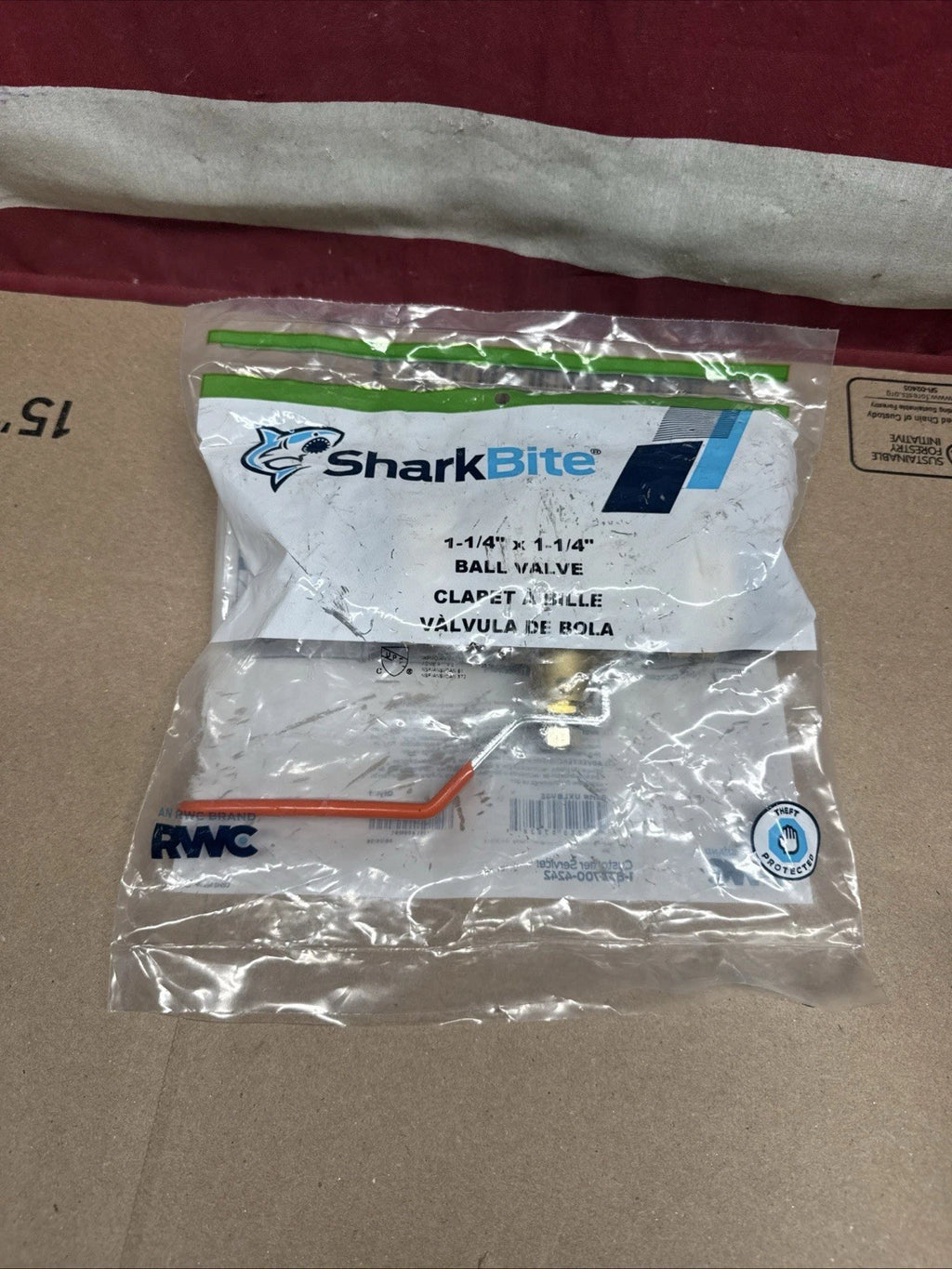 Sharkbite Uxlbv35 Ball Valve, 1-1/4" Tube Size
