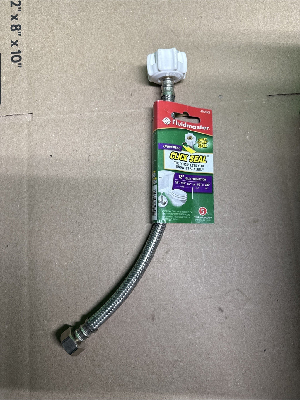 LOT OF 25 Fluidmaster Click Seal Universal Toilet Connector 12” 4T12UCS