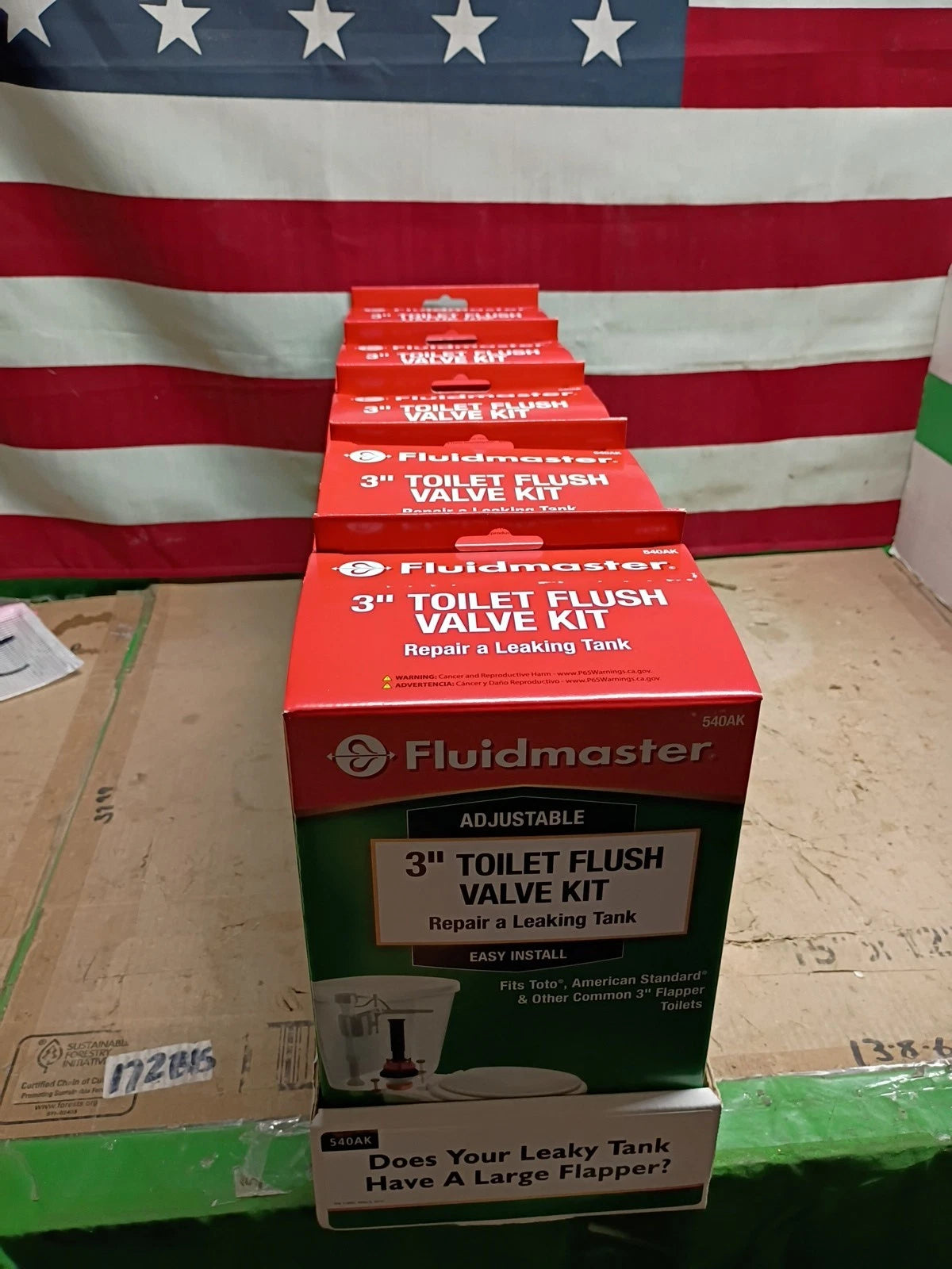5PK Fluidmaster 540AK Universal 3" Complete Toilet Flush Valve Repair Kit, New
