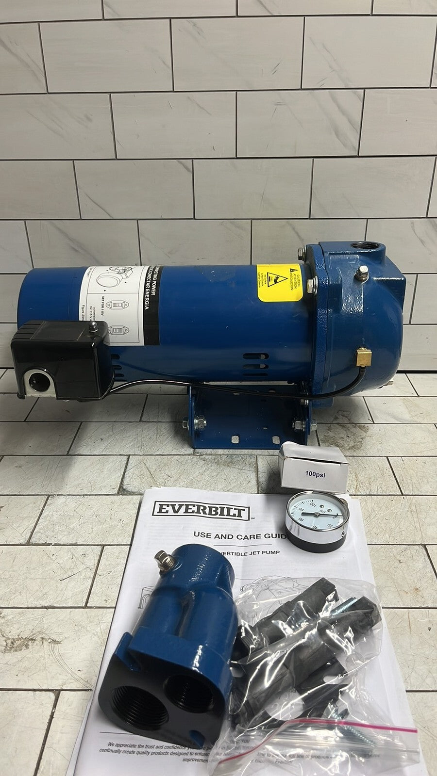 Everbilt HDCWJ10 1 HP 115/230V Professional Convertible Jet Pump 30/50 PARTSONLY