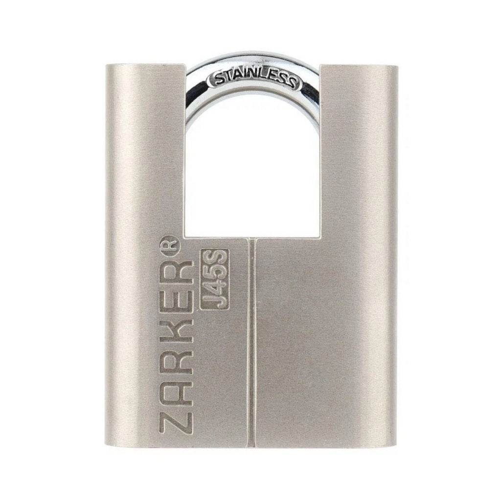 Zarker J45S keyed Padlock, Heavy Duty Stainless Steel Shackle Lock, 3 Keys, W...