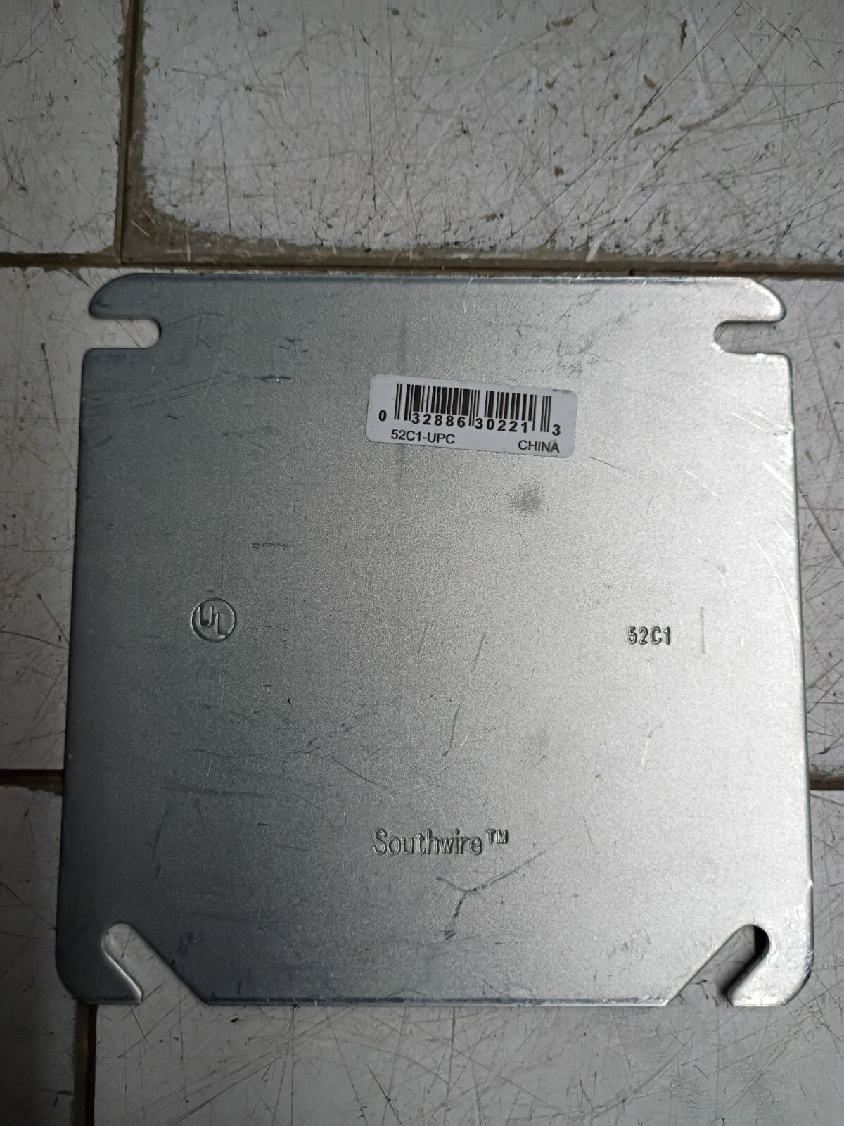 Qty 125 - Southwire 52C1-UPC 4" x 4" Square Steel Covers Plates, Open Box