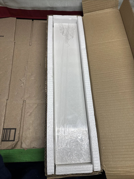 Ariel AL-WQ-SIDESPLSH Ariel 21-1/5" Quartz Vanity Side Splash - White