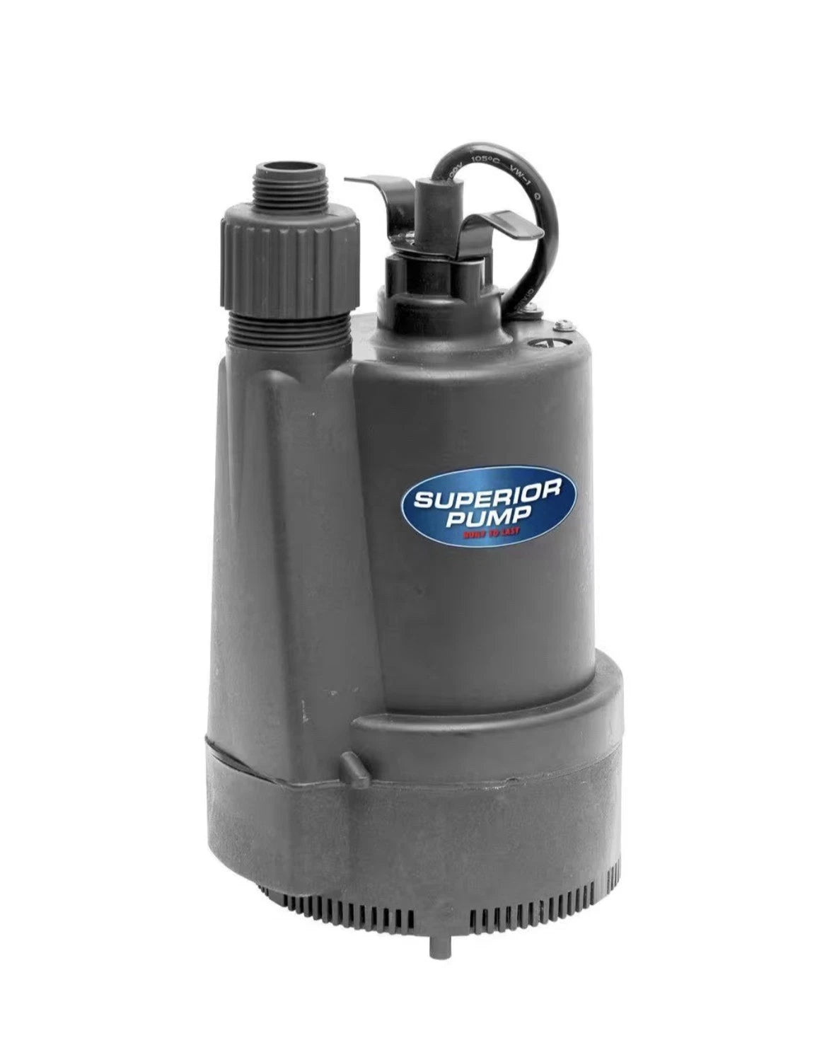 Superior Pump 91330 1/3 HP Submersible Utility Water Pump 2400 GPH 120V