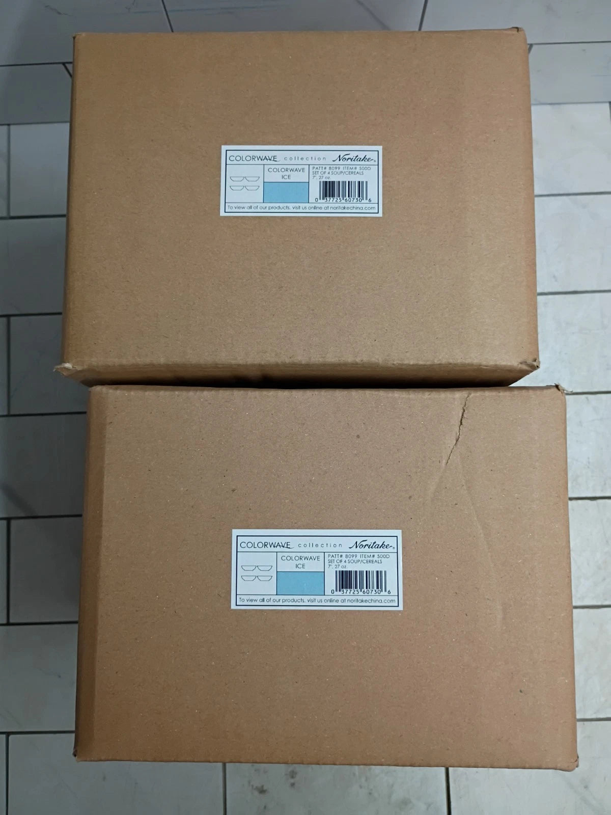 2pk Colorwave Collection Noritake Set Of 4 Bowls, Ice 8099 New Open Box