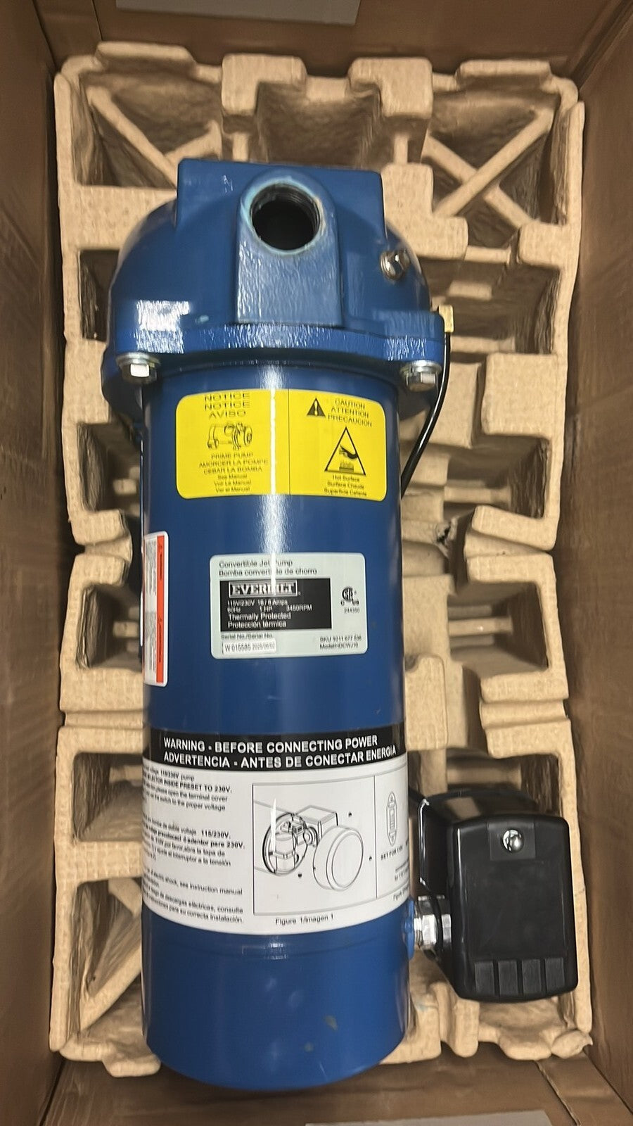 Everbilt HDCWJ10, 1 HP Professional Convertible Jet Pump PARTS ONLY