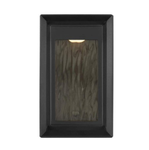 Studio Urbandale Small 1-light Textured Black Outdoor Integrated  LED Wall OB