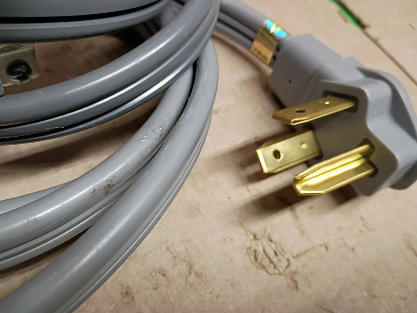 5PK HDX 627 833 Universal Dryer Cord Male-to-Female Gray 3-Wire 400W 10/3" x 6Ft
