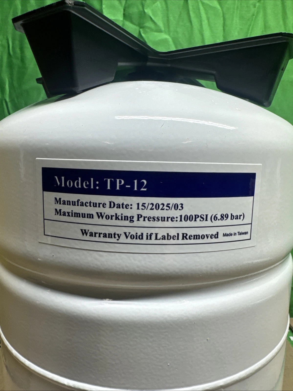 Reverse Osmosis Water Storage Tank TP-12 1/4" NPT Connection 7205326