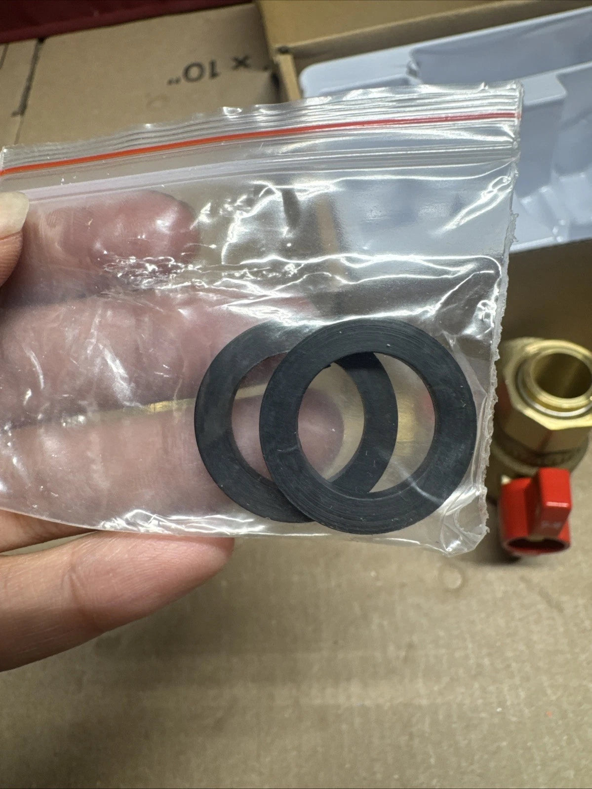 Rheem RTG20326 Brass Service Valve Kit 3/4" FIP Union x FIP, OB