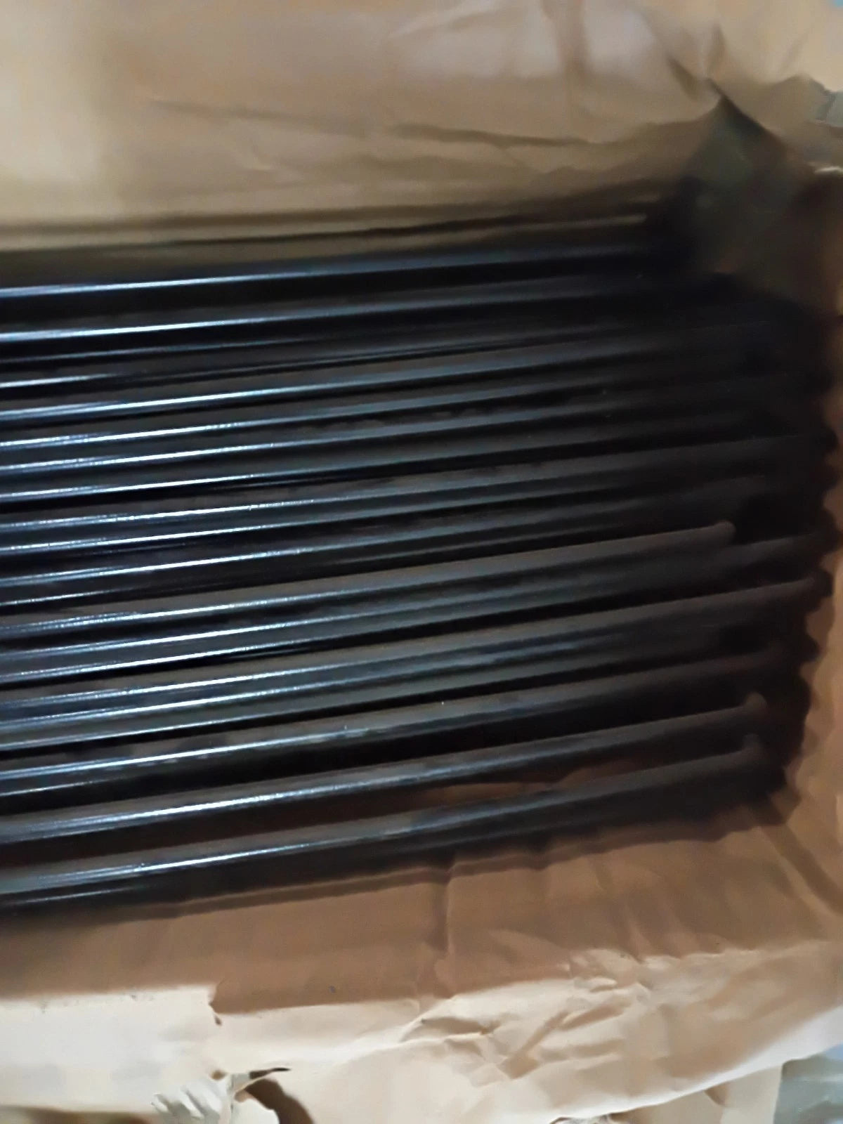 (24 Pack) Vigoro 1002 695 602 Salerno Garden Fence Metal Black 24" H x 24" OB