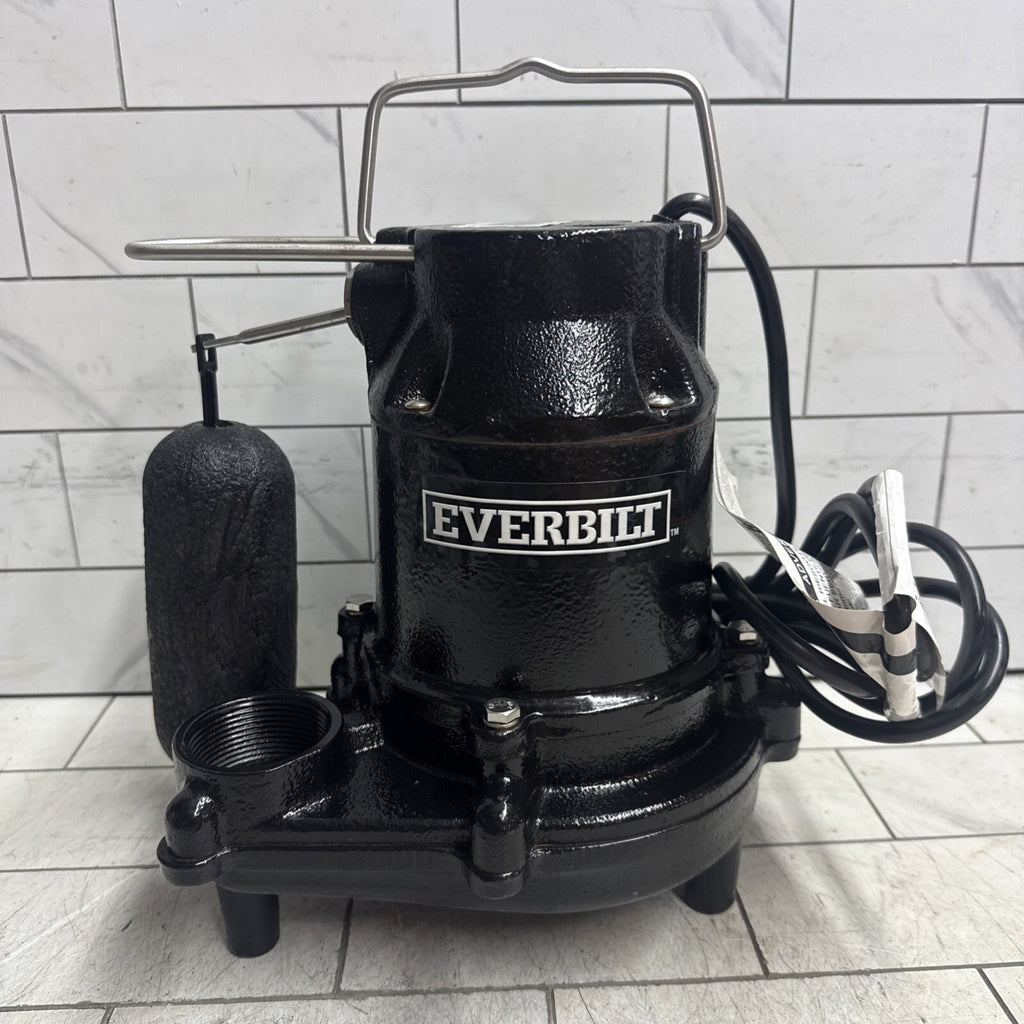Everbilt HDS50 1/2 HP Cast Iron Pro Grade Submersible Sump Pump OPEN BOX.