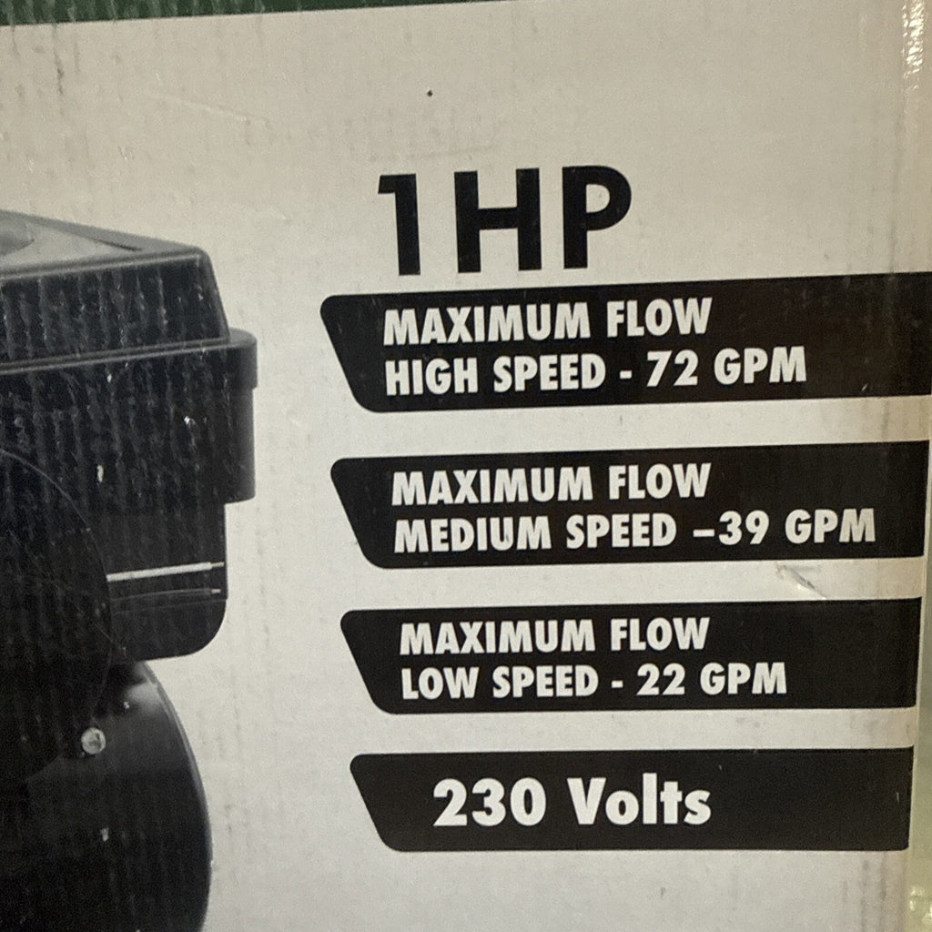 K2 Pumps Pool Pump 1 Hp Variable Speed 230 Volt Doe & Cec Compliant New Open Box