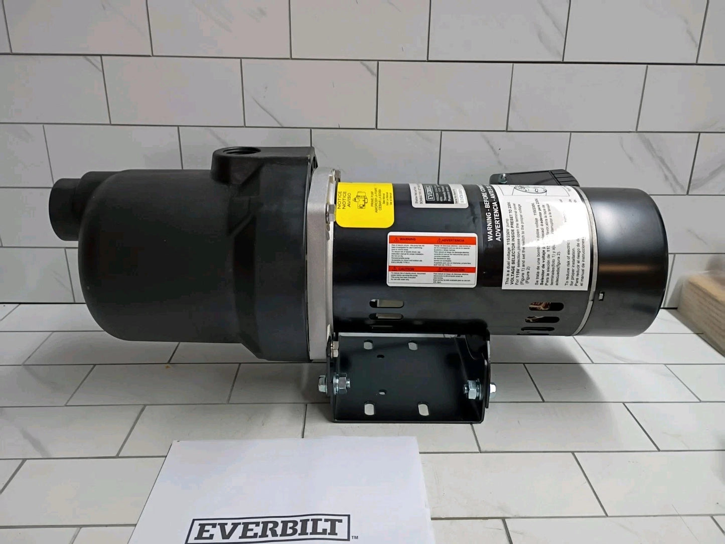 Everbilt HDSWJ5P 1/2 HP Plastic Shallow Well Jet Pump New OPEN BOX
