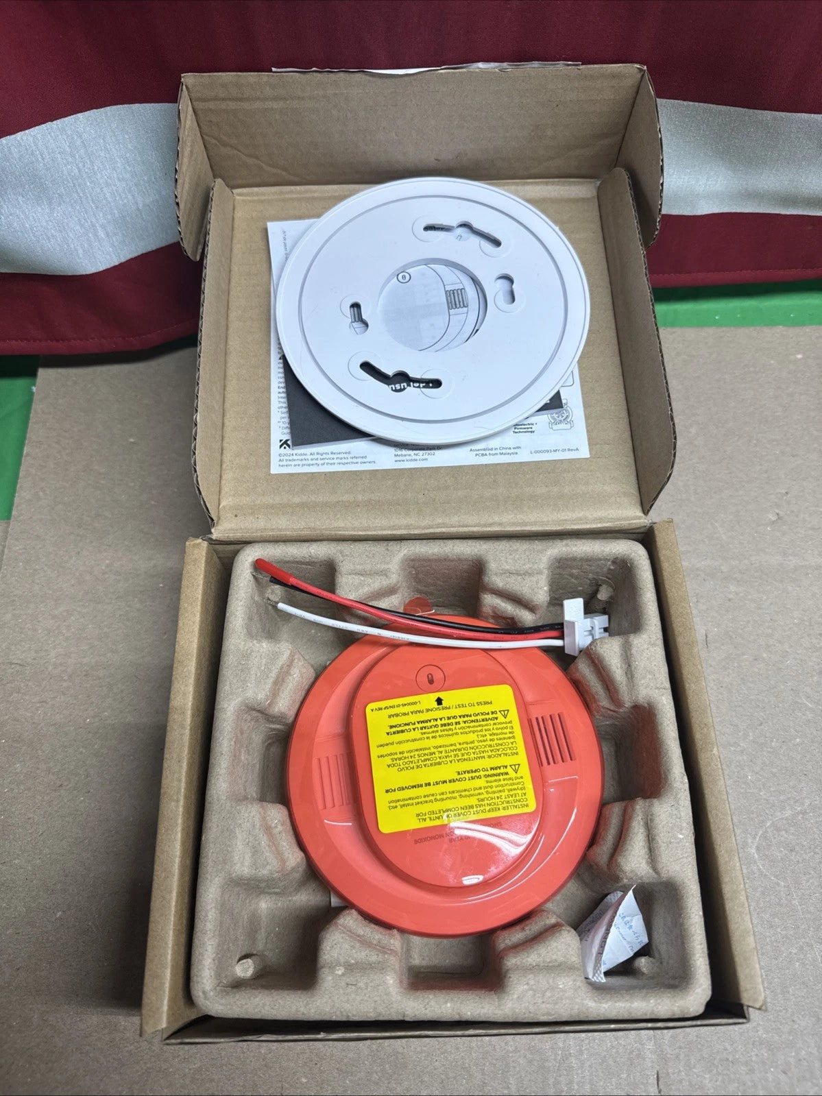 Kidde Combination Photoelectric Smoke & Carbon Monoxide Alarm 30CUA10