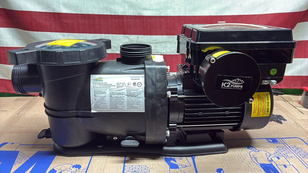 K2 PPV15001SPK Pumps 1.5 HP Variable Speed Pool Pump 95GPM 230V (OB)