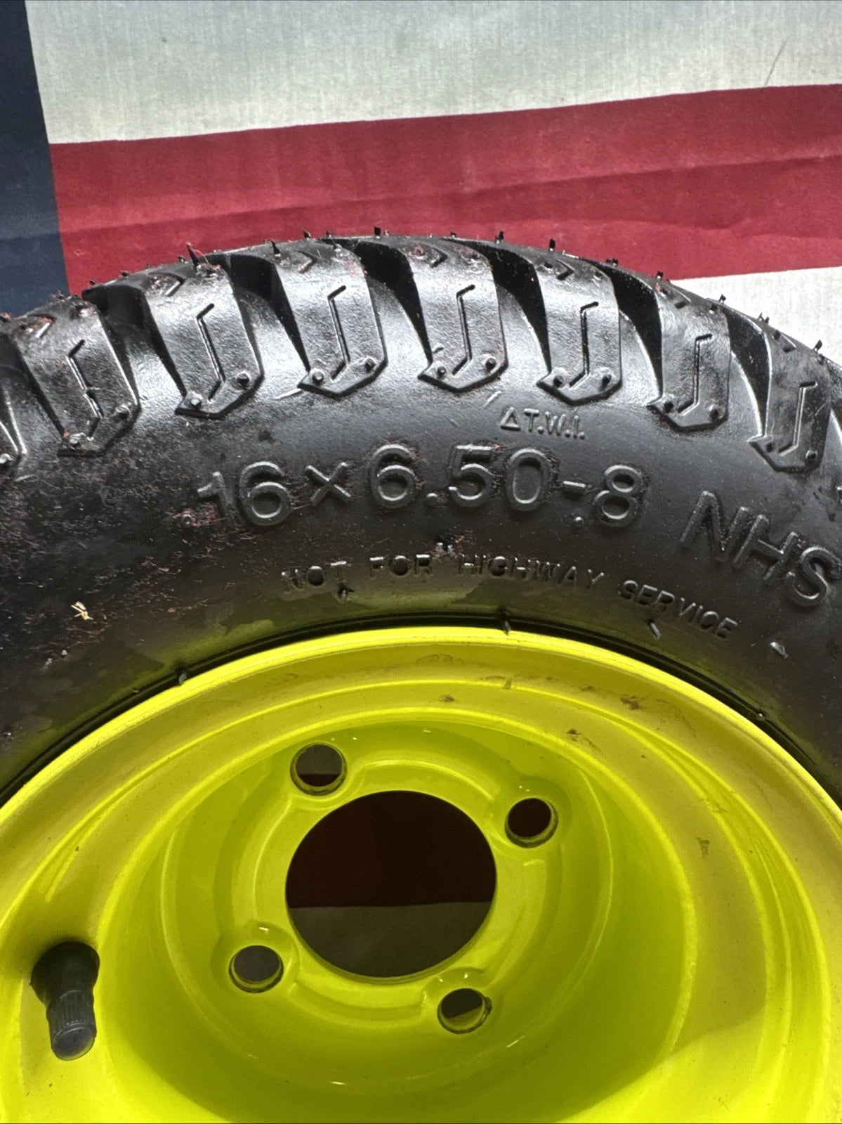 Rear Wheel And Tire For Ryobi Z30Li 80V Zero Turn Lawn Mower