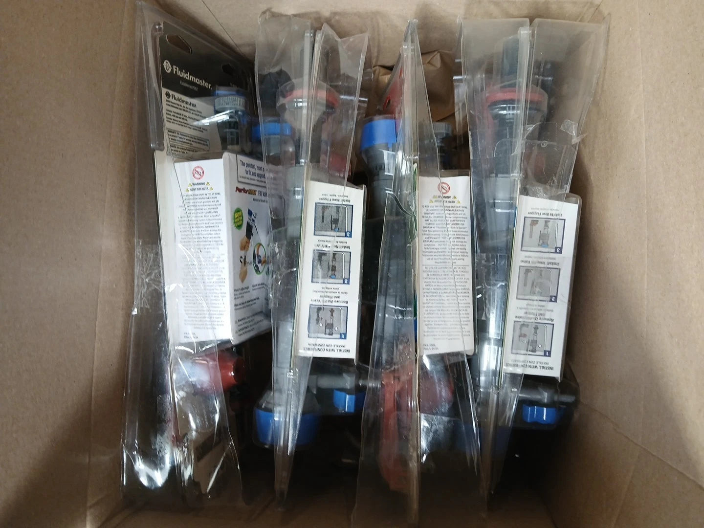 4PK Fluidmaster Performax Universal Toilet Fill Valve And FlapperKit K-400H-039