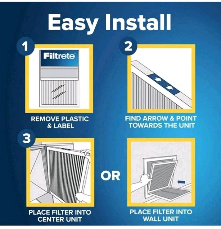 2 Pack Filtrete Electrostatic Air Filter 700 MPR 703DP5-2PK1E 20 in x 25 x 5" OB