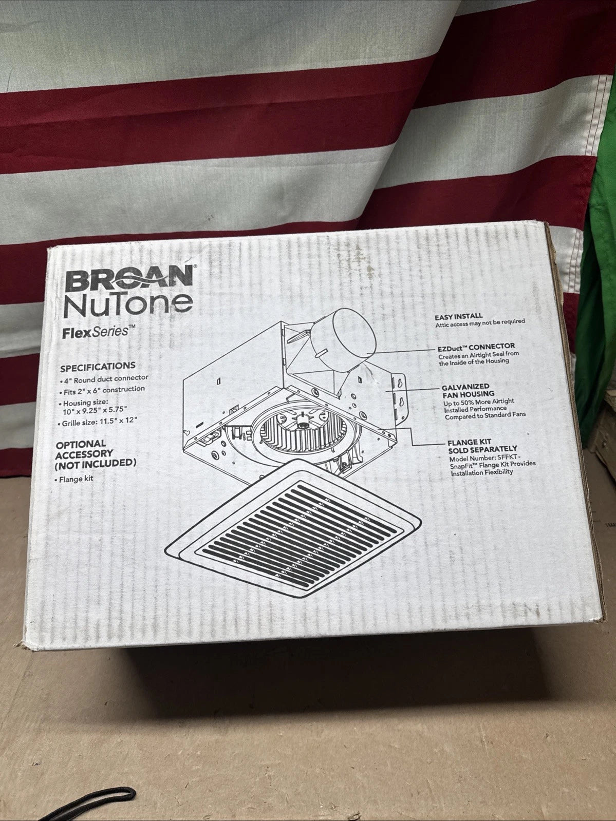 Broan-NuTone PEN811 Flex Series Bathroom Ceiling Exhaust Fan 80-110 CFM NEW