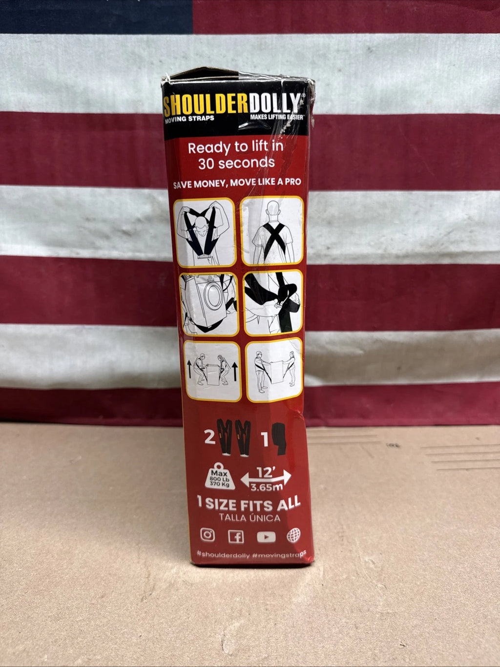 Shoulder Dolly Moving Straps 800 lbs Capacity
