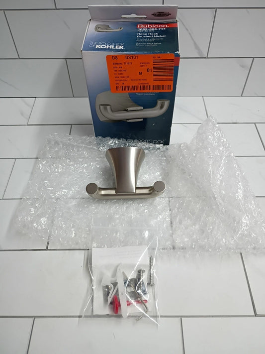KOHLER Rubicon Robe Hook in Brushed Nickel R26115-BN Open Box