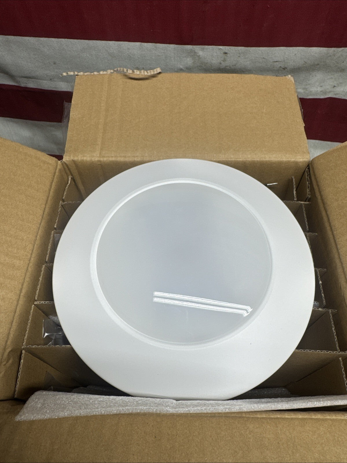 6-pack of Halo HLC 6 in. 3000K White Integrated LED Recessed Light Trims\