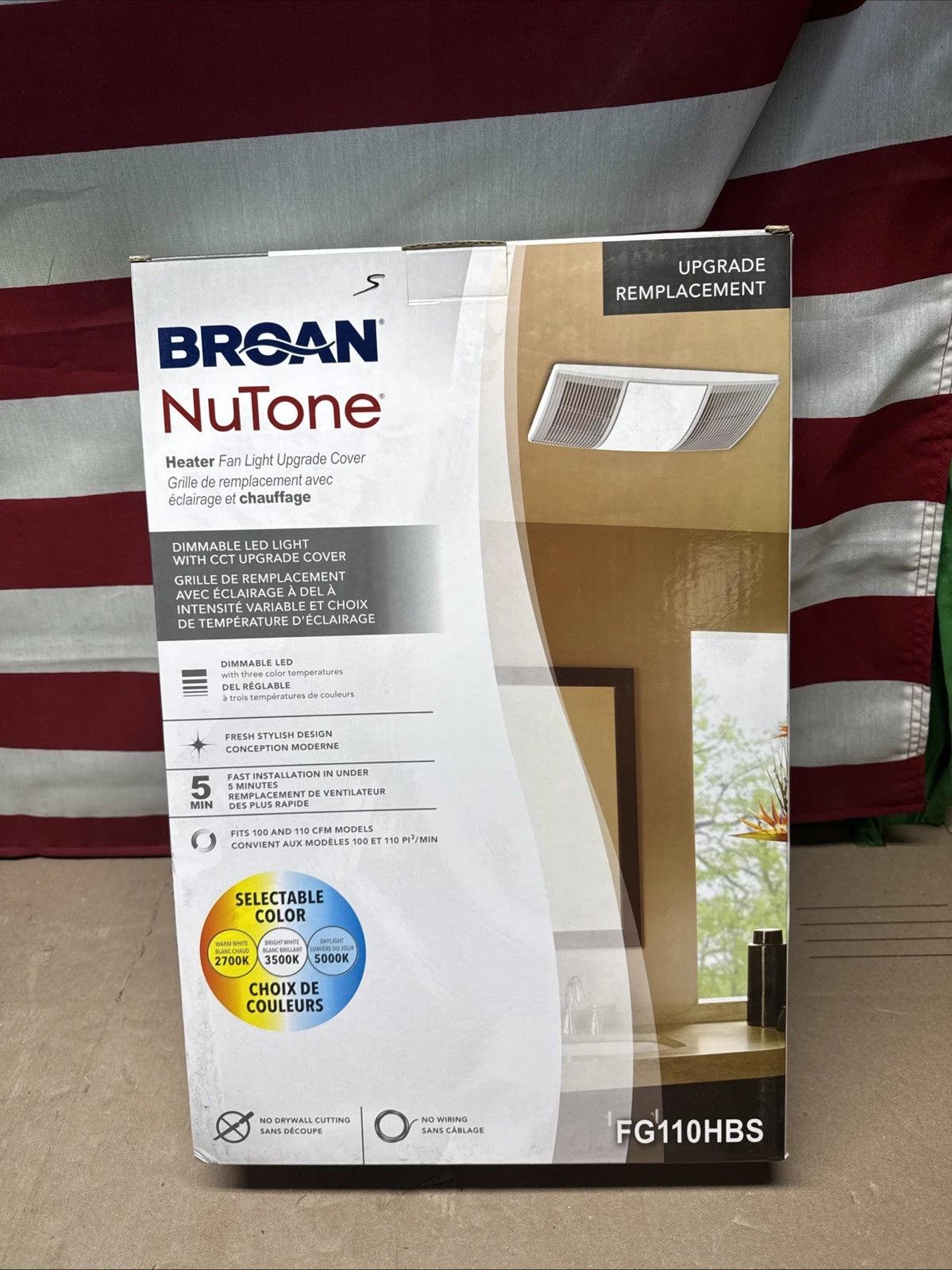 Broan NuTone Upgrade Cover Grille FG110HBS NEW.