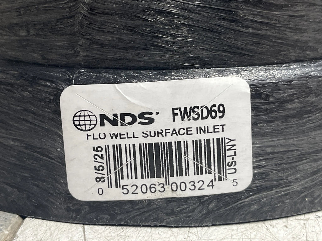 NDS FWSD69 6”x 4”x 9” Plastic Flo Well Surface Drain Catch Basin Inlet