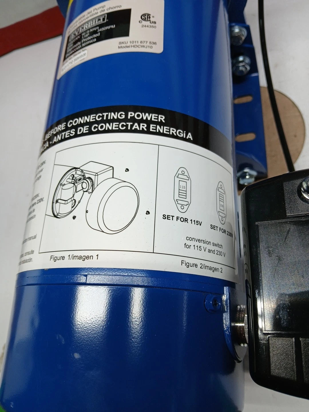 Everbilt 1 HP Professional Convertible Jet Pump. Read Description*PARTS ONLY*