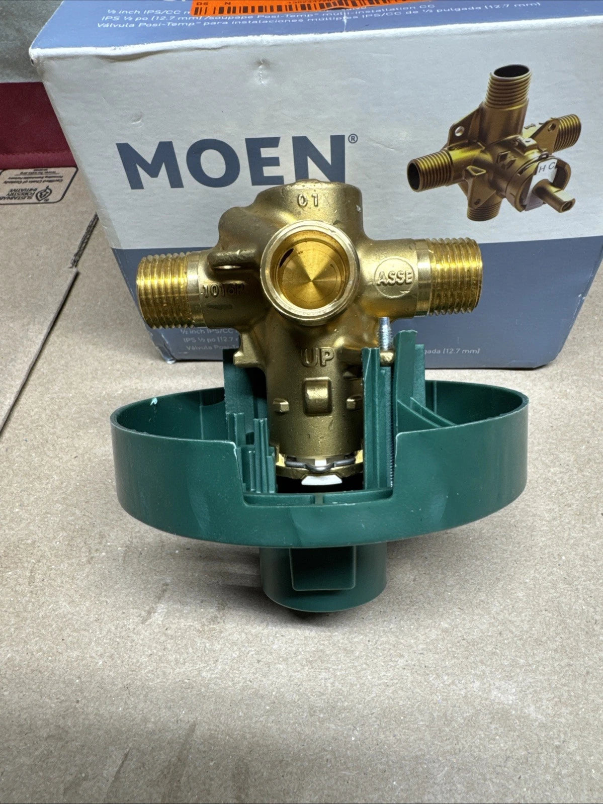 Moen 82510 1/2 Inch Posi-Temp Pressure Balanced Rough-In Tub/shower Valve OB