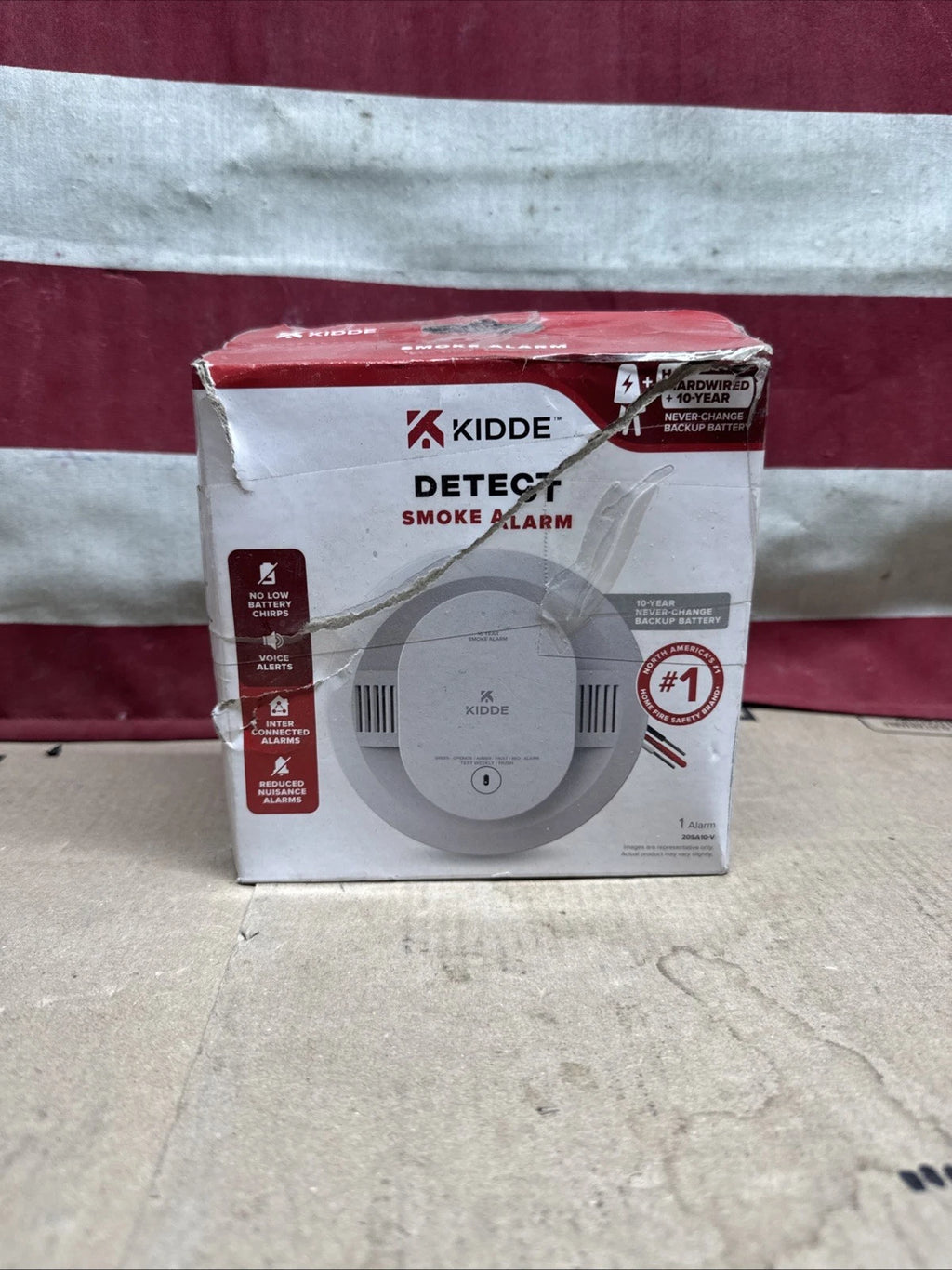 Kidde 20SA10-V Hardwired Interconnected Smoke Detector with Photoelectric Sensor