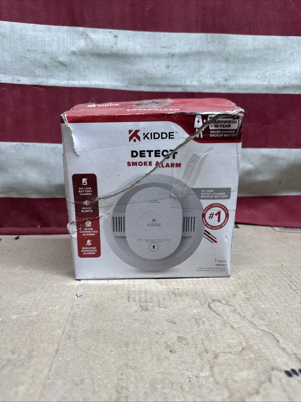 Kidde 20SA10-V Hardwired Interconnected Smoke Detector with Photoelectric Sensor
