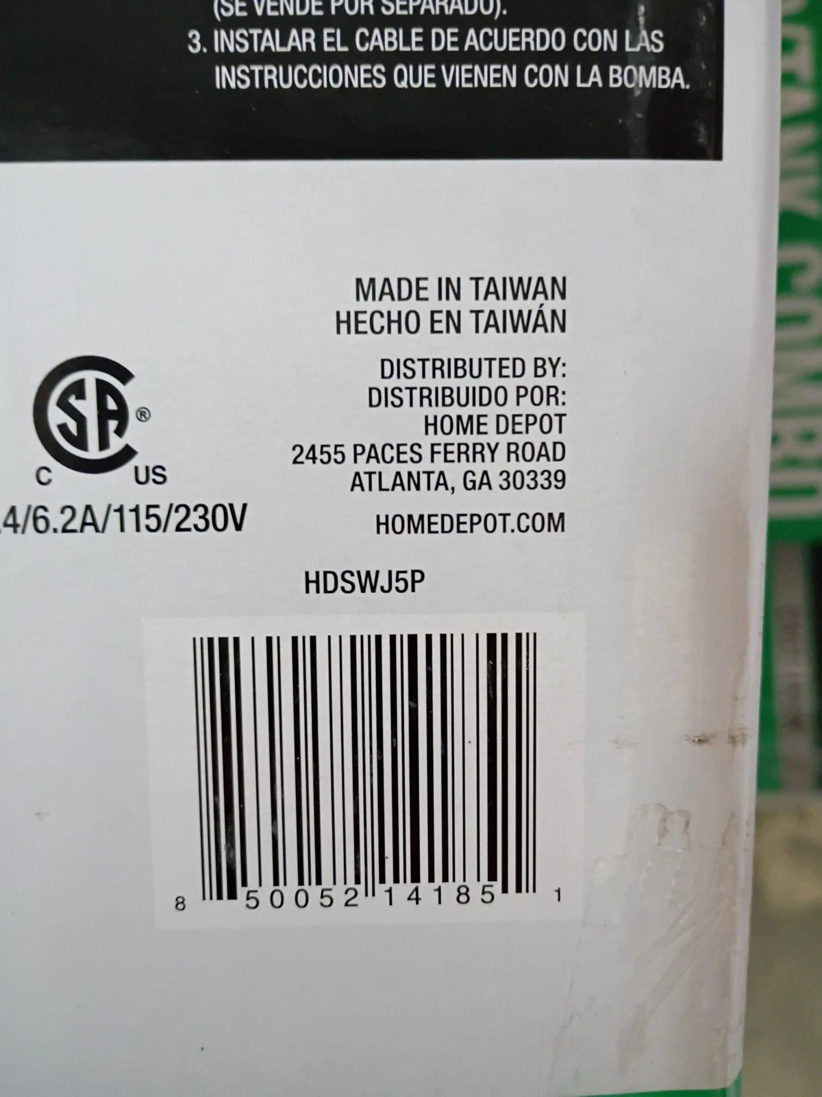 Everbilt HDSWJ5P 1/2 HP Plastic Shallow Well Jet Pump PARTS ONLY