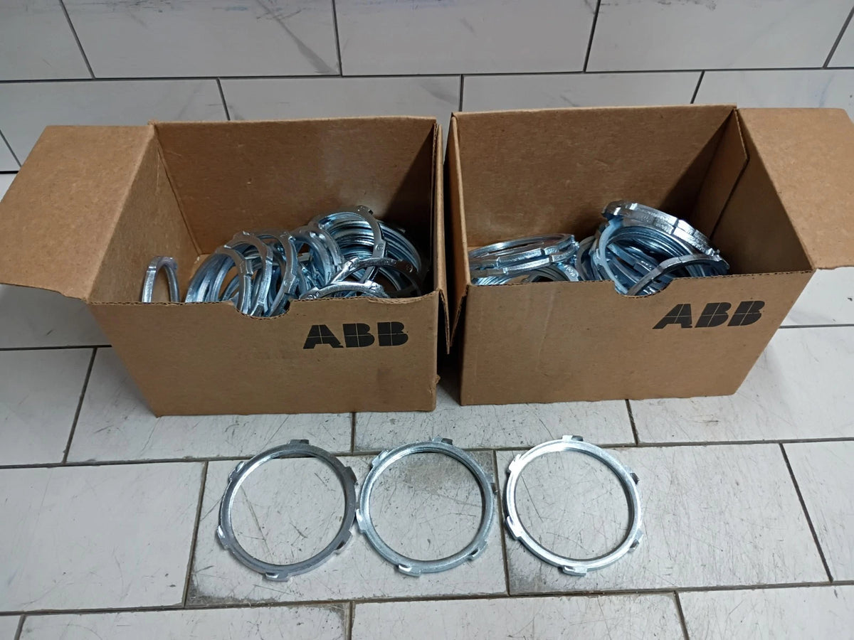 (50 Pack) Steel City by ABB LN 106 Conduit Locknuts 2" Rigid Conduit Open Box