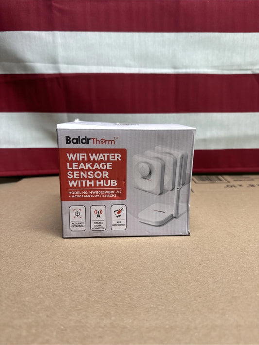 3 Pack - BaldrTherm WiFi Water Leakage Sensor With Hub Model HWG023WBRG-V2