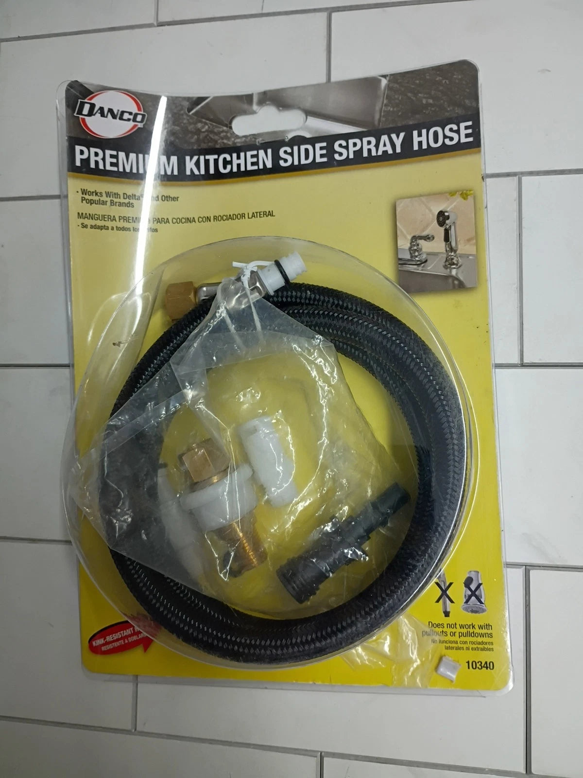 4pk Danco 10340 Premium Kitchen Side Spray Sprayer Hose Open Box