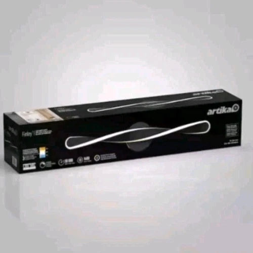 Artika Finley 27 in. 1 Light Black Modern Integrated LED 3 CCT Vanity Light Bar