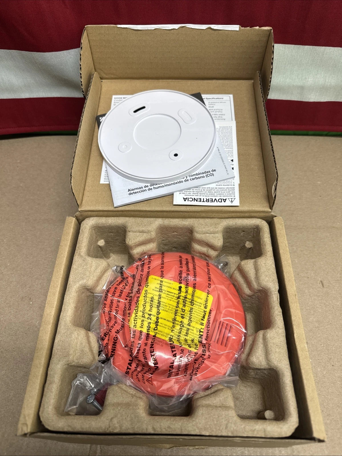 Kidde Smoke & CO Detector, 10-Year Battery, LED Warning Indicators. 30CUD10