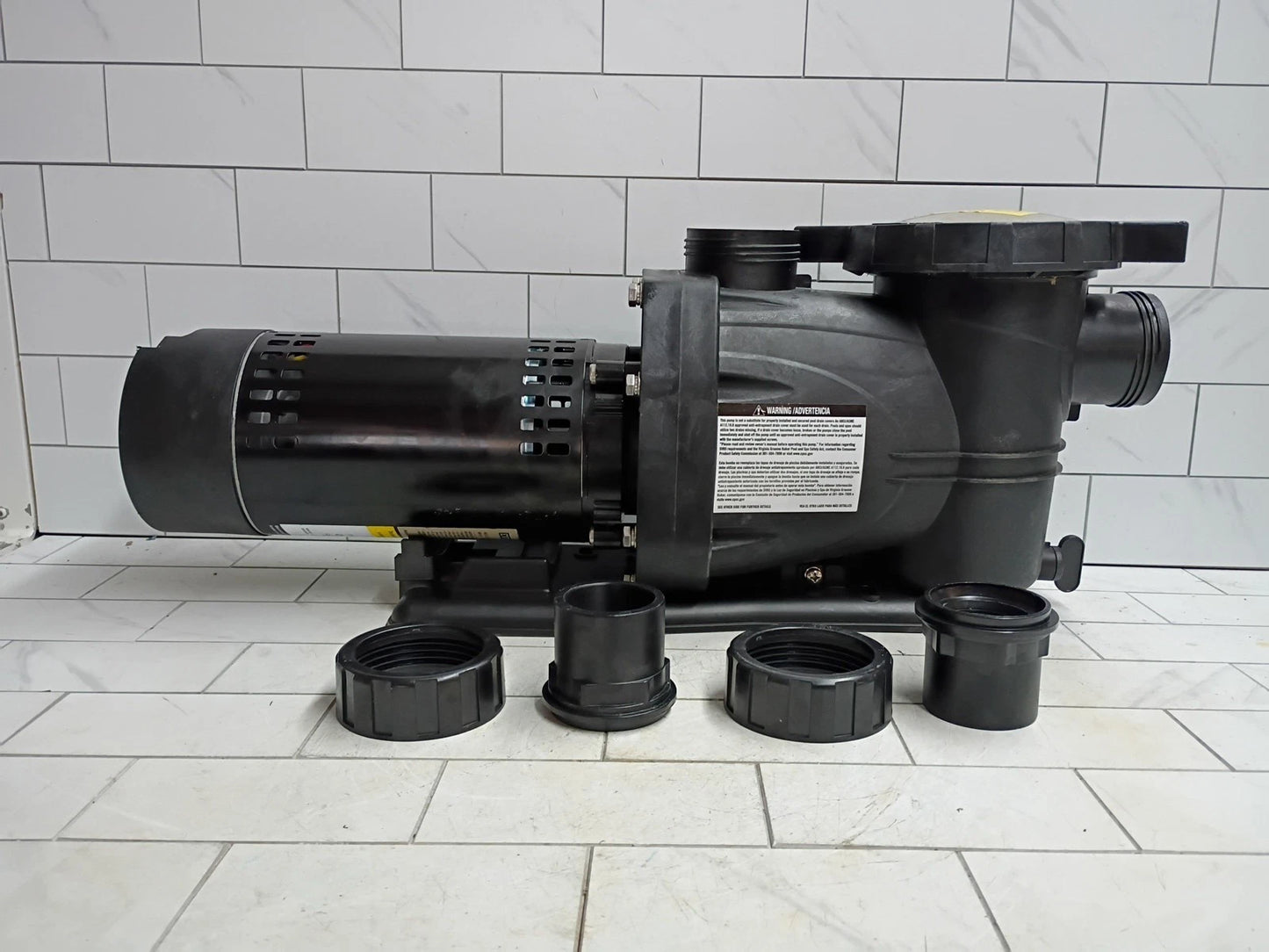 Everbilt 1 HP Pool Pump In Ground 2 Speed 5.1 A 230V Open Box Read Description