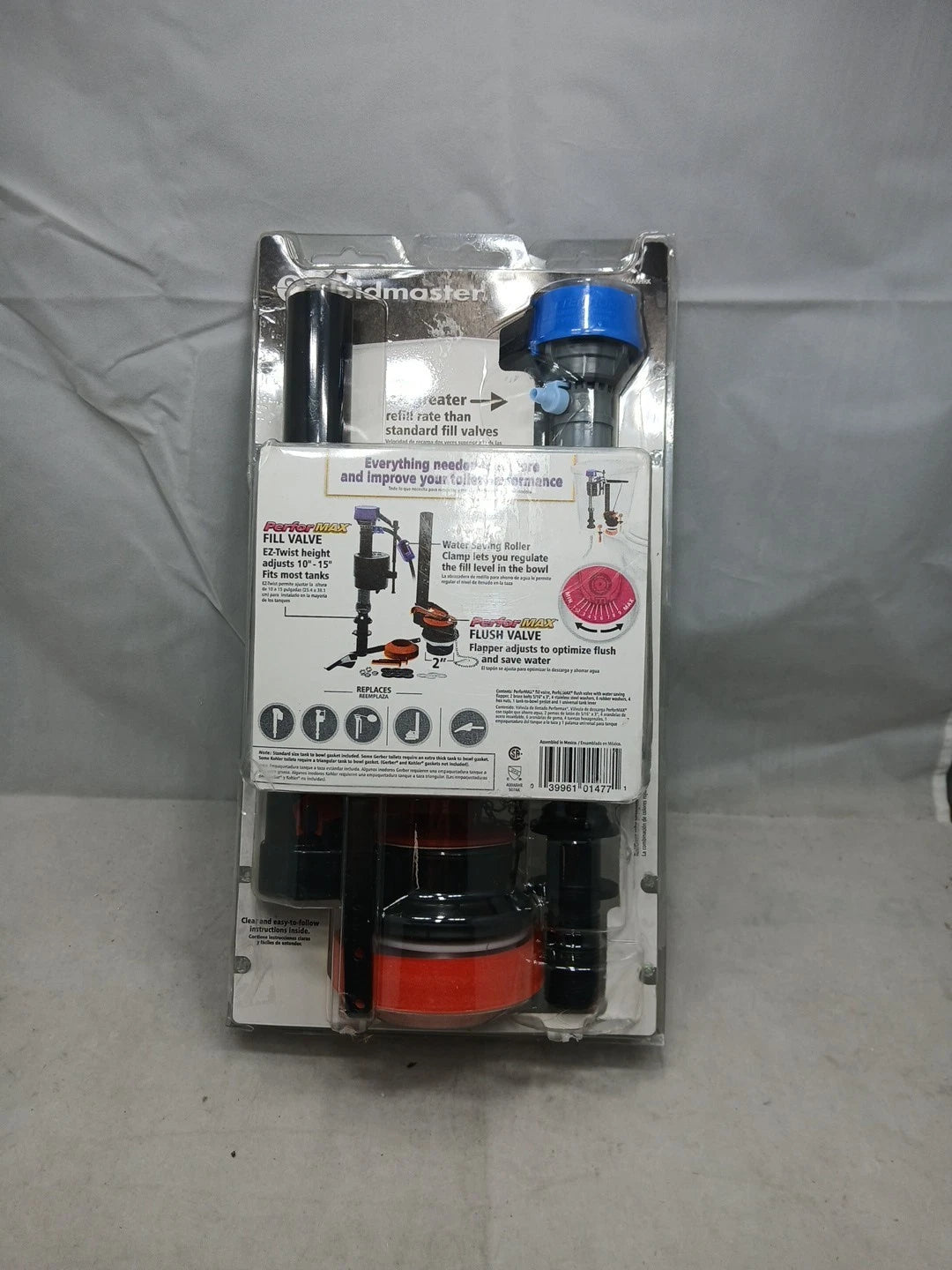 LOT OF 9 Fluidmaster Universal Complete Toilet Rebuild Repair Kit 10" H 400ARHRK